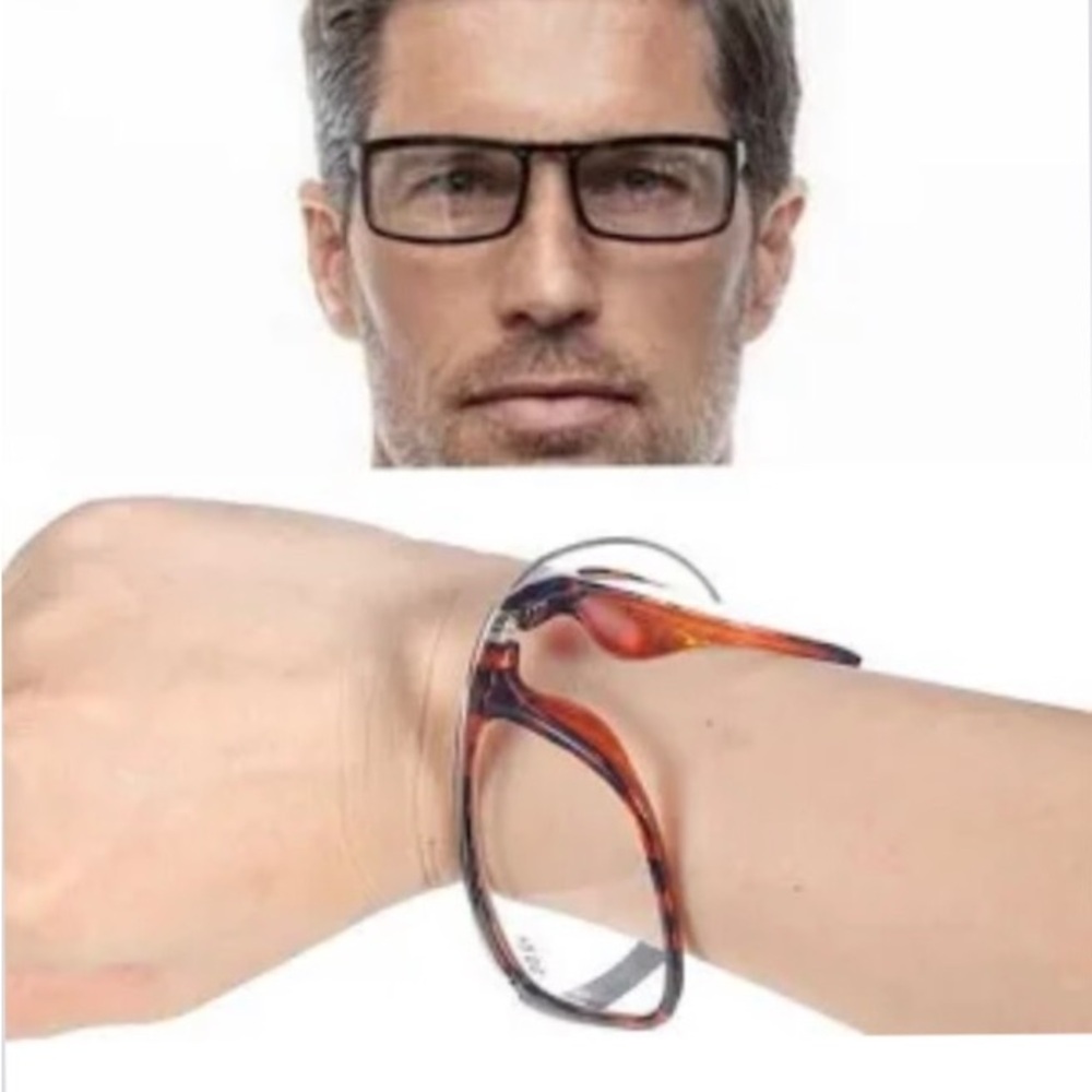 Unisex - Clever Wristband Reading Glasses (Brown, 1.00)